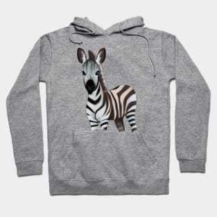 Cute Quagga Drawing Hoodie